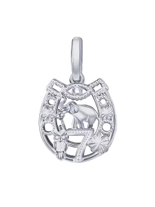 Серебряная подвеска 925 Счастье Удача 7 символов